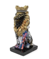 Crowned Lion - Bowie by Yuvi - Original Sculpture sized 5x13 inches. Available from Whitewall Galleries